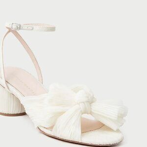 Loeffler Randall Dahlia Pearl Pleated Bow Heel